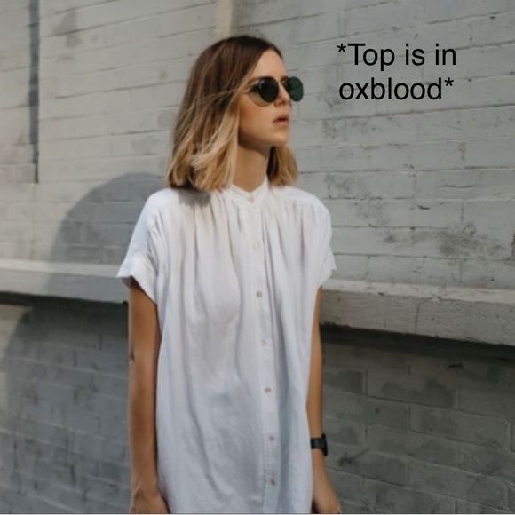 Aritzia Tops - LIKE NEW WILFRED BERTILLION LINEN BLEND BLOUSE